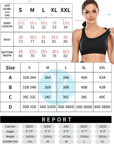 Vista 6 de RUNNING GIRL - Brasier deportivo de alto impacto para mujer, brasier de espalda cruzada, brasier de entrenamiento, brasier de yoga de línea larga