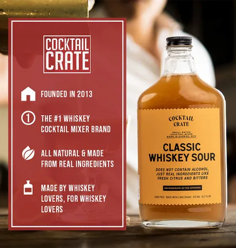 Vista 4 de Cocktail Crate Paquete variado de mezcladores de bebidas premium Mezcladores de cóctel artesanales galardonados para verdaderos conocedores
