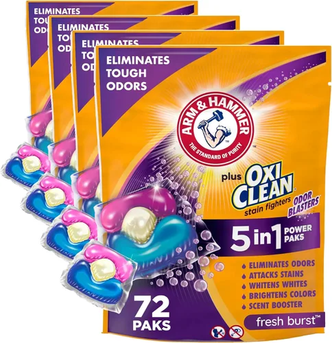Vista 12 de ARM & HAMMER Plus OxiClean Odor Blasters - Paquete de detergente para ropa