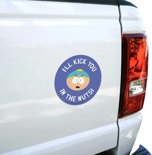 Vista 2 de South Park Cartman Kick You in The Nuts - Imán de vinilo para refrigerador y nevera
