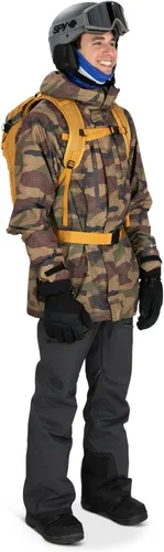Vista 10 de Osprey Soelden 22L - Mochila de esquí y snowboard para hombre, color amarillo artesano