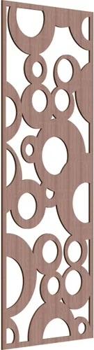 Vista 156 de 9 3/8"W x 24 3/8"H x 1/4"T Farwell Decorativos Paneles de Pared de Madera Calado, Hickory