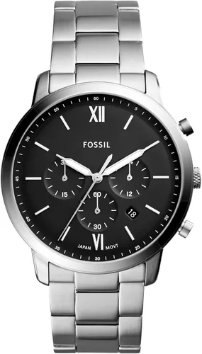 Vista 20 de Fossil Neutra - Reloj cronógrafo de cuarzo de acero inoxidable y cuero para hombre Pulsera negra/marrón