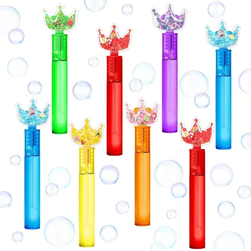 Vista 18 de AMFZON 25 piezas de varitas de burbujas con forma de bloques de construcción para fiestas infantiles, juguetes de varitas de burbujas mini