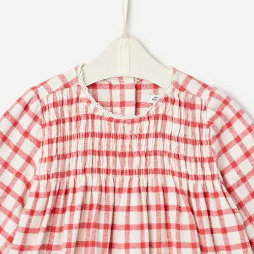 Vista 4 de Tienda Essentials x Sofia Grainge - Conjunto de franela de manga larga para bebés y niñas