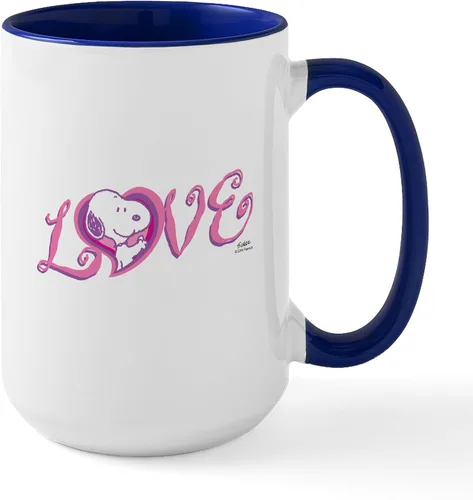 Vista 117 de CafePress SNOOPY Joe Cool - Taza de café de cerámica (15.0 fl oz)