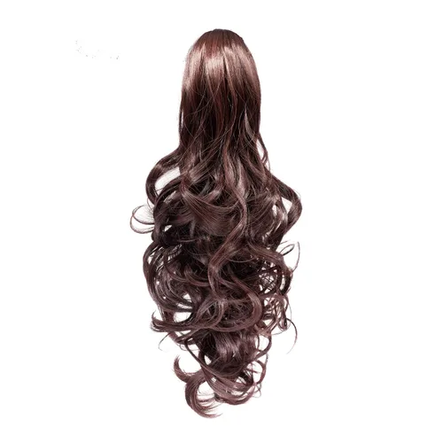 Vista 8 de Extensión de pelo Onedor, coleta sintética y rizada de 20 pulgadas con broche, 6.7 oz con broche de garra