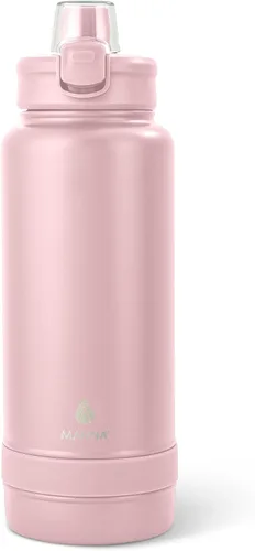 Vista 13 de Manna Botella de acero inoxidable con tapa de bloqueo a presión y boquilla para sorber - 16 onzas - Blazer Powder Coat