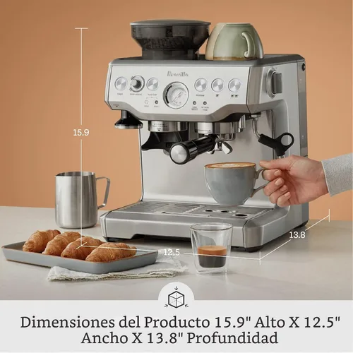 Vista 3 de Breville Barista Express BES870BSXL - Máquina de café expreso, sésamo negro