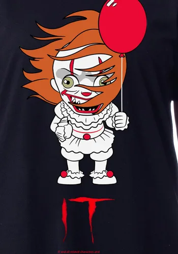 Vista 3 de IT The Movie Chibi Pennywise - Camisón de payaso para mujer