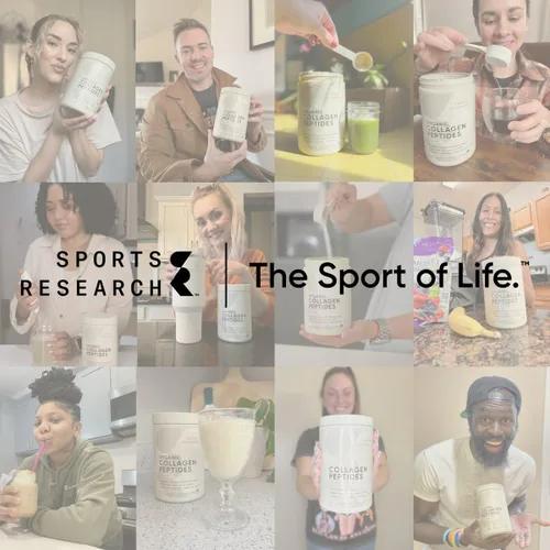 Vista 3 de Sports Research® Péptidos de colágeno para mujeres y hombres hidrolizados tipo 1 y 3 suplemento proteico fácil de mezclar nutrientes vitales