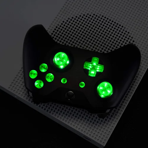 Vista 8 de eXtremeRate Kit LED de control de botón ABXY DTF para Xbox One estándar Xbox One S X 7 colores 9 modos control de botón - controlador no incluido