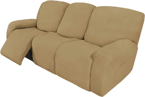 Vista 125 de Easy-Going Funda Elástica para Sofá Reclinable Cobertor de Sofá 4 Piezas Protector de Muebles Sofá Suave con Fondo Elástico Poliéster Spandex Tela