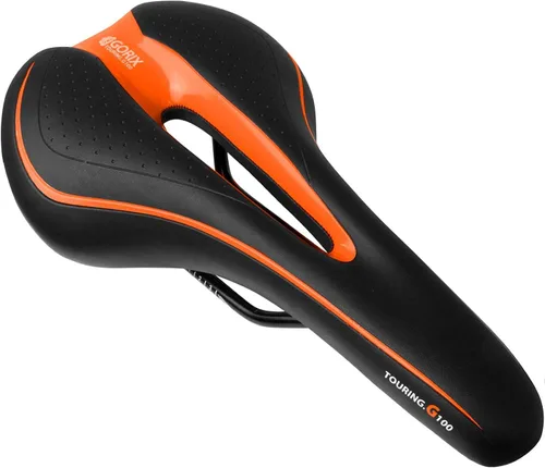 Vista 3 de Sillín GORIX para Bicicleta Cómodo con Cojín y Riel para Bicicleta de Montaña y Carretera para Hombres y Mujeres (GX-C19)