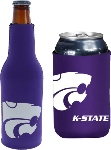 Vista 89 de College Team Color Logo Can & Bottle Holder Insulator Beverage Cooler Set