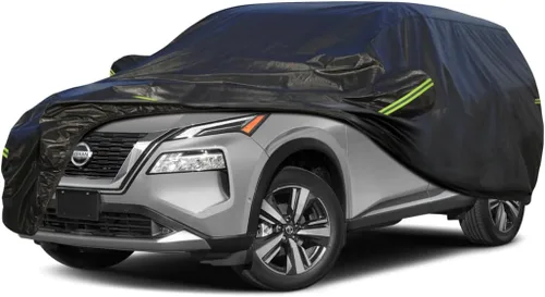 Vista 66 de KouKou Funda impermeable para automóvil SUV adecuada para BMW X1 de 2009 a 2025, 7 capas a prueba de viento para todo tipo de clima, cubierta