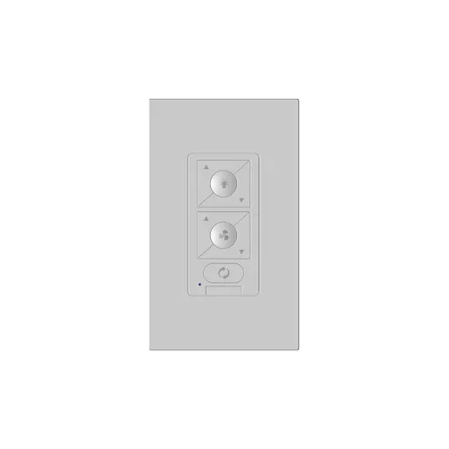 Vista 5 de WAC Lighting Ventilador de techo de 6 velocidades con control remoto inalámbrico Bluetooth para pared, color blanco