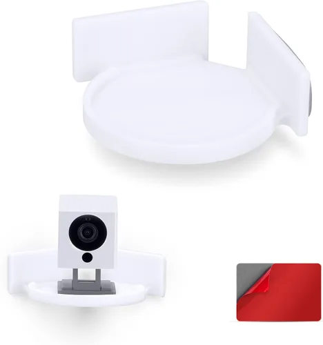 Vista 13 de BRAINWAVZ Estante flotante pequeño de 4 pulgadas, adhesivo y atornillado, para altavoces Bluetooth, cámaras, plantas, juguetes, libros y más, Blanco