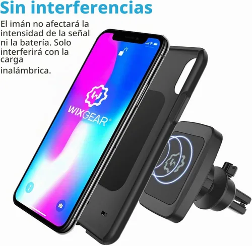 Vista 6 de Soporte magnético plano WizGear para el tablero del auto, para teléfonos celulares con tecnología de adhesión rápida.