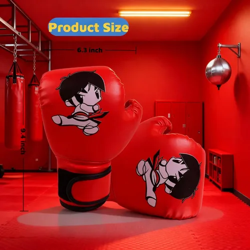 Vista 3 de Guantes de Boxeo para Niños Guantes de Boxeo para Niños Rojo Azul