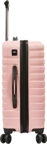 Vista 4 de U.S. Traveler Boren - Maleta de viaje de policarbonato resistente con 8 ruedas giratorias, asa de aluminio