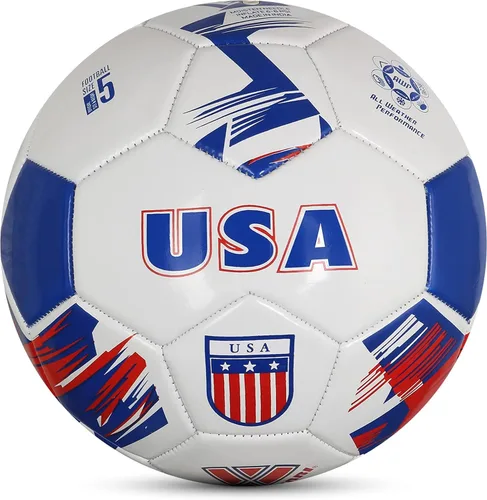 Vista 9 de Vizari Balón de Fútbol del Equipo Nacional - Balón de Fútbol de Cuero Sintético Duradero para Adultos, Niños y Jóvenes Cosido a Máquina con Diseño