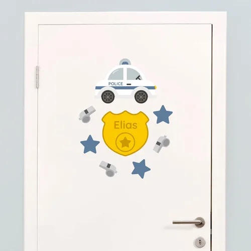Vista 8 de Calcomanías de puerta personalizadas para habitación de niños, calcomanías de pared con nombre personalizado para decoración de habitación de bebés