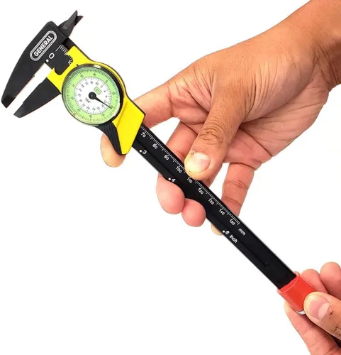 Vista 2 de General Tools Calibre de esfera de plástico 142, rango de 0-6", 01" y 164