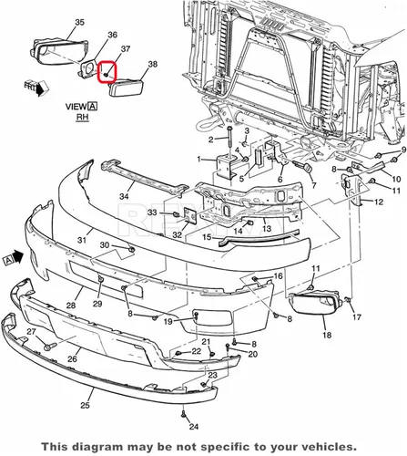 Vista 6 de Rexka 10 piezas de tuerca de retención de lámpara antiniebla 11570830 compatible con Cadillac Escalade, Chevy Avalanche, Camaro, Colorado, Silverado