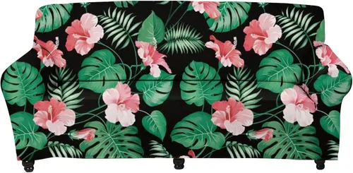 Vista 32 de Forchrinse Funda de sofá con estampado navajo africano para sofá de 1 cojín, funda elástica para sofá, protector de muebles para casa rural, hogar