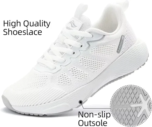 Vista 5 de Lamincoa Zapatos para caminar para mujer, tenis para correr, tenis y gimnasio