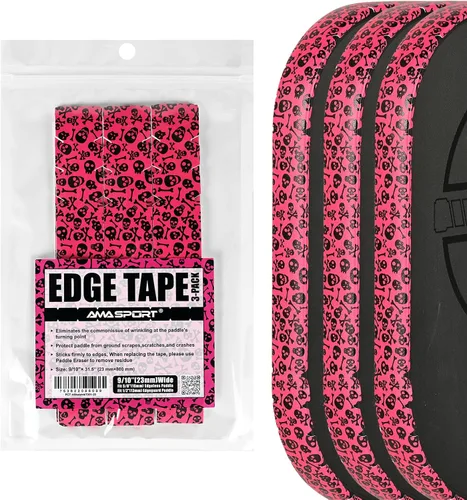 Vista 138 de PICKLETECH Cinta de protección de pala de pickleball – Protector de borde de cabeza de paleta – Cinta de protección de borde de raqueta ajuste