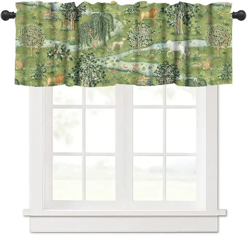 Vista 23 de William Morris - Cenefa de cocina, diseño retro de ladrones de fresas, estampado floral, para cocina, sala de estar, baño, cafetería, decoración