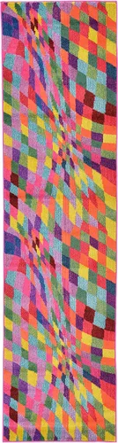 Vista 18 de Unique Loom Estrella Collection - Alfombra geométrica, abstracta, colorida, moderna, ecléctica, 3 pies 3 pulgadas x 5 pies 3 pulgadas, multicolor