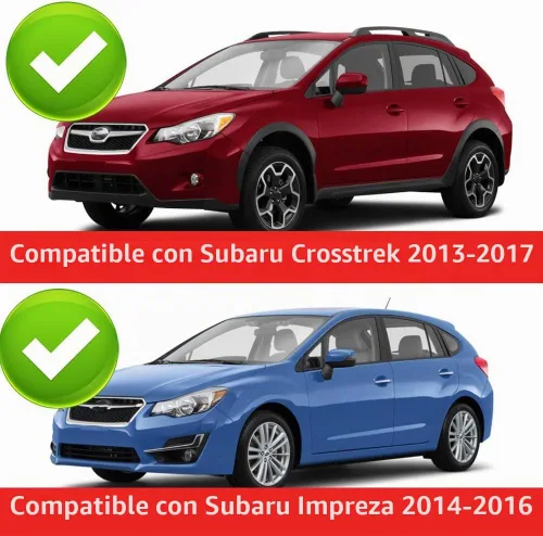 Vista 6 de Cubierta de carga retráctil para Subaru Impreza 2014-2016 y accesorios de cubierta de maletero negra Crosstrek XV 2013-2017