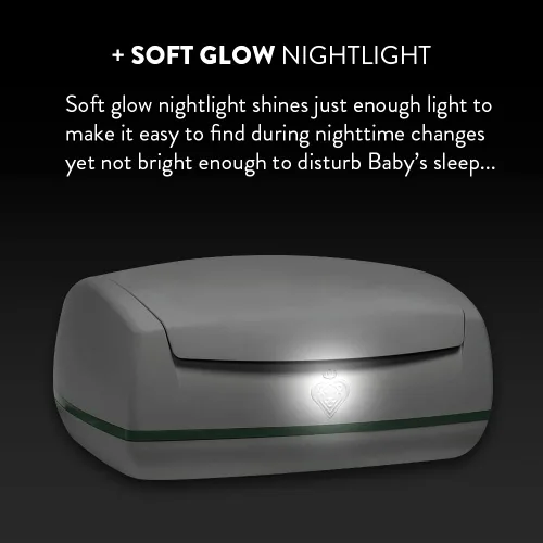 Vista 6 de Prince Lionheart Warmies - Calentador de toallitas diseñado para toallitas reutilizables Luz nocturna suave Incluye 1 almohada everFRESH y 4