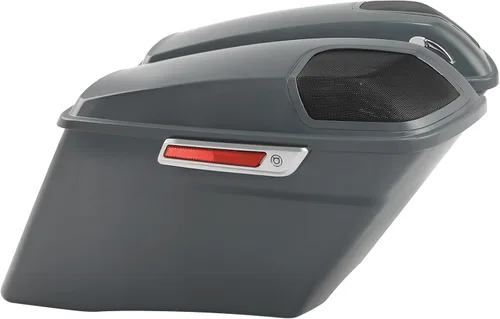 Vista 21 de TCMT Alforjas estiradas de 4" para Harley Street Glide 2014-23 Billiard Red