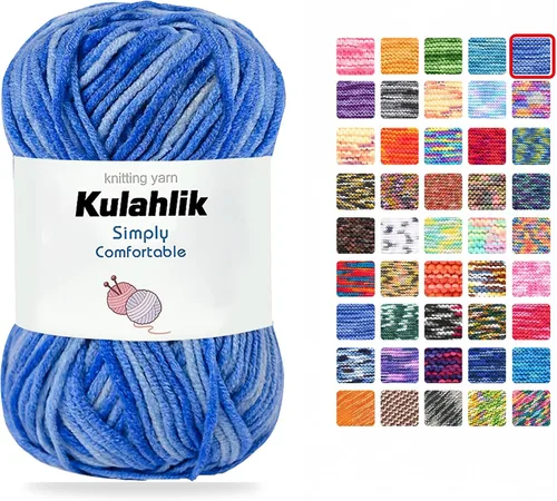 Vista 99 de Hilo acrílico de 8.82 oz (5 x 1.76 oz) para tejer, hilo de hilo degradado colorido, 5 rollos de madejas, perfecto para cualquier proyecto de 06