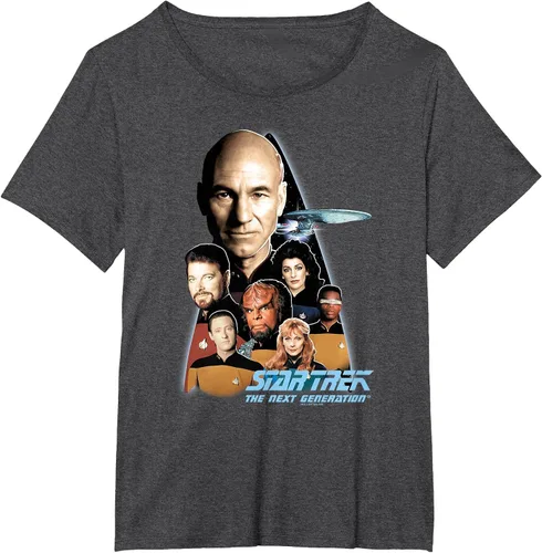 Vista 8 de Star Trek The Next Generation T-Shirt Asphalt Grey