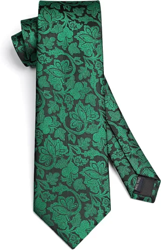 Vista 173 de Corbatas florales tejidas clásicas para hombre, corbata cuadrada de bolsillo, corbatas formales para hombres, boda con pañuelo