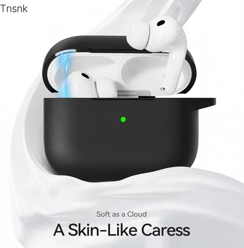 Vista 3 de Funda para AirPods Pro 3 2025 con tapa magnética, bonita funda de silicona suave compatible con Apple Airpods Pro de 3ª generación, funda rosa