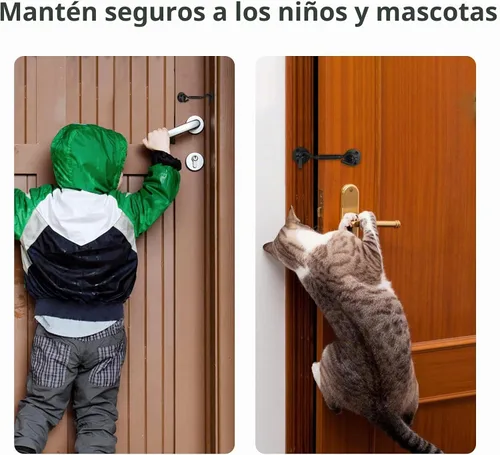 Vista 3 de Pestillo de gancho y ojal de 4 pulgadas, cierre de puerta y puerta