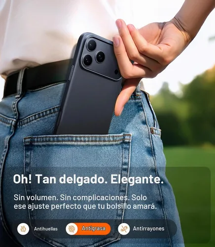 Vista 7 de TORRAS Funda magnética delgada para iPhone 18 Pro Max Ultra Thin, negro 1-negro