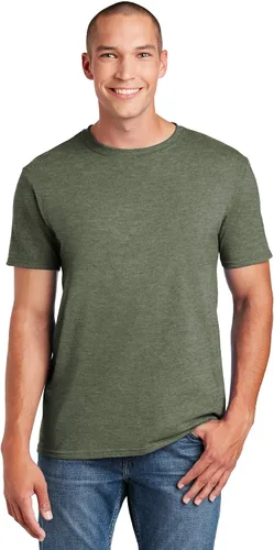 Vista 330 de Gildan Camiseta G500 para hombre Ceniza/baya
