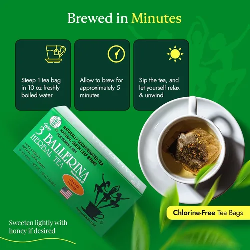 Vista 5 de Té 3 Ballerina, extra fuerte, bebida dietética, naranja, 18