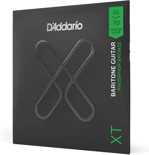 Vista 18 de D'Addario Cuerdas para guitarra acústica, XT con revestimiento de bronce fosforoso, XTAPB1047, calibre extra ligero 10-47, juego de 6 cuerdas