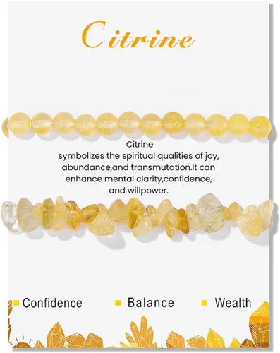 Vista 7 de Pulseras de cristal curativo para mujer, 2 pulseras de piedra natural de 0.236 pulgadas, pulseras elásticas de cuentas de cristal hechas a mano