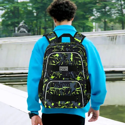 Vista 48 de Mochila para laptop, 16 pulgadas, bolsa escolar y bolsa de almuerzo, mochilas resistentes al agua para adolescentes, niñas, mujeres, estudiantes