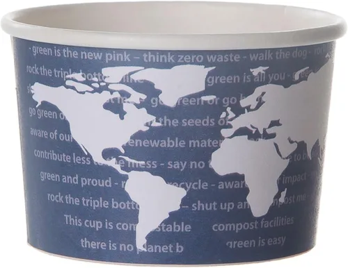 Vista 18 de Eco-Products, Inc Recipientes para sopa con diseño del mundo, Mixto, 1000