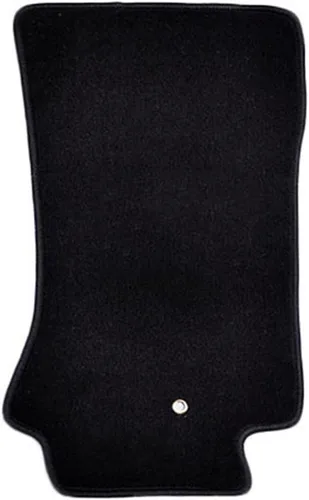 Vista 3 de IKON MOTORSPORTS, tapete para piso compatible con Chevrolet Corvette 1997-2004, revestimiento de piso delantero de nailon negro de fábrica